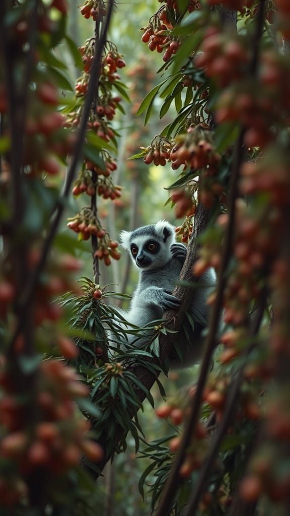 Microscopic World of Lemursophyllum Arborealis in Cinematic...