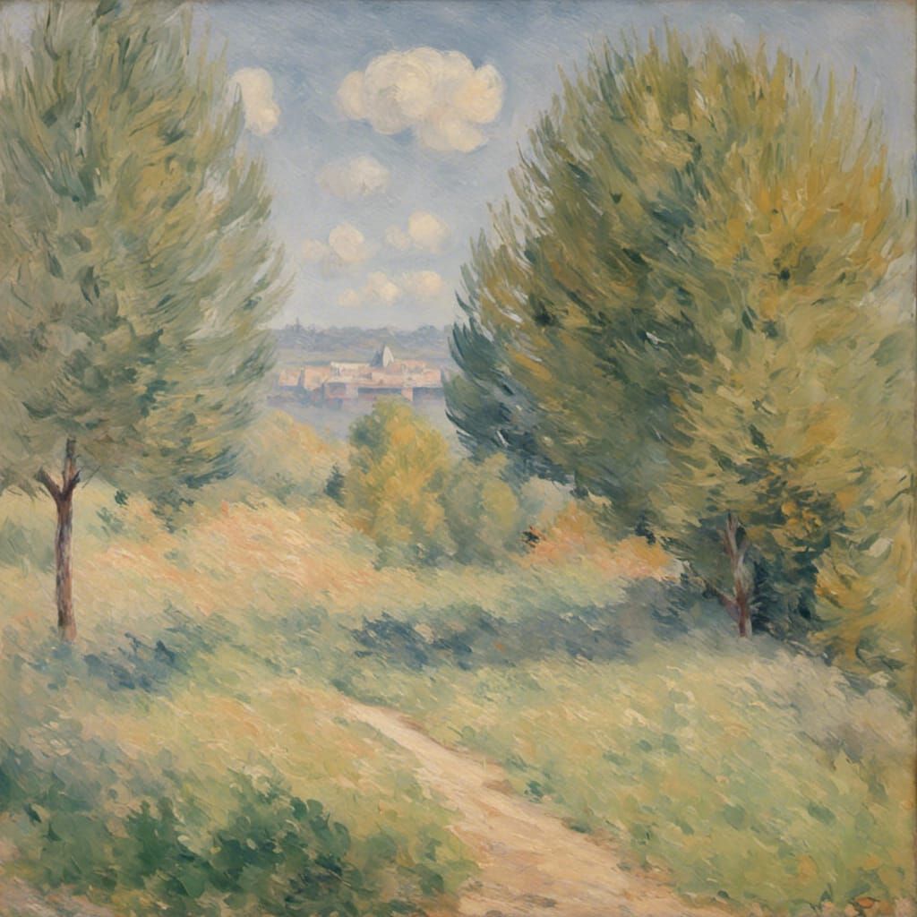 Impressionistic Landscape Painting with Natural Light