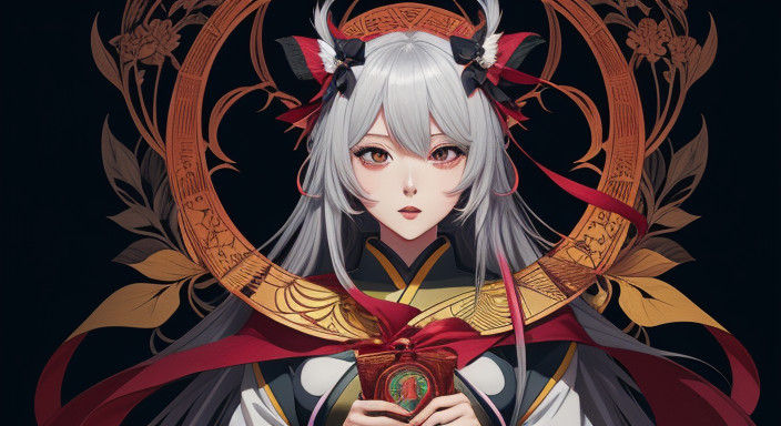 Vibrant Anime Masterpiece: Close-up of Joyous Pubby with Ori...