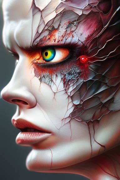 Reaper in Rose Gold and Black Gold Ink