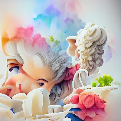 Elegant Portrait in the Style of Marie Antoinette