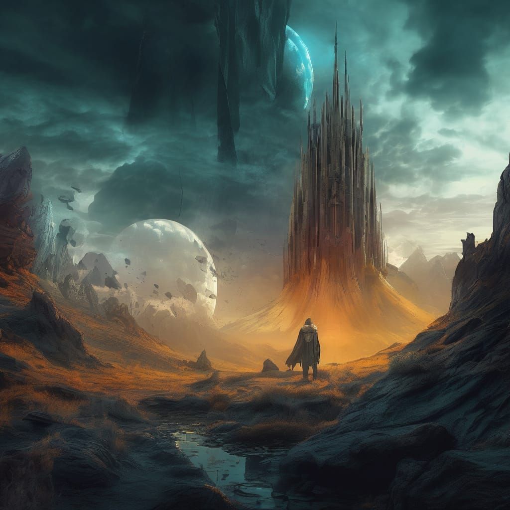 Baroque Sci-Fi Masterpiece: Discovery in a Futuristic Cathed...