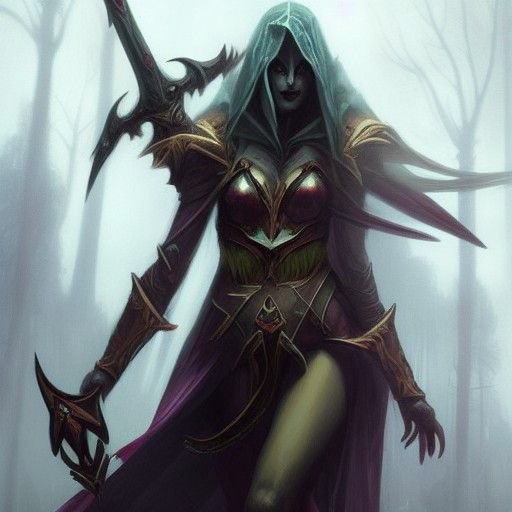 Sinister Sylvanas Windrunner Portrait
