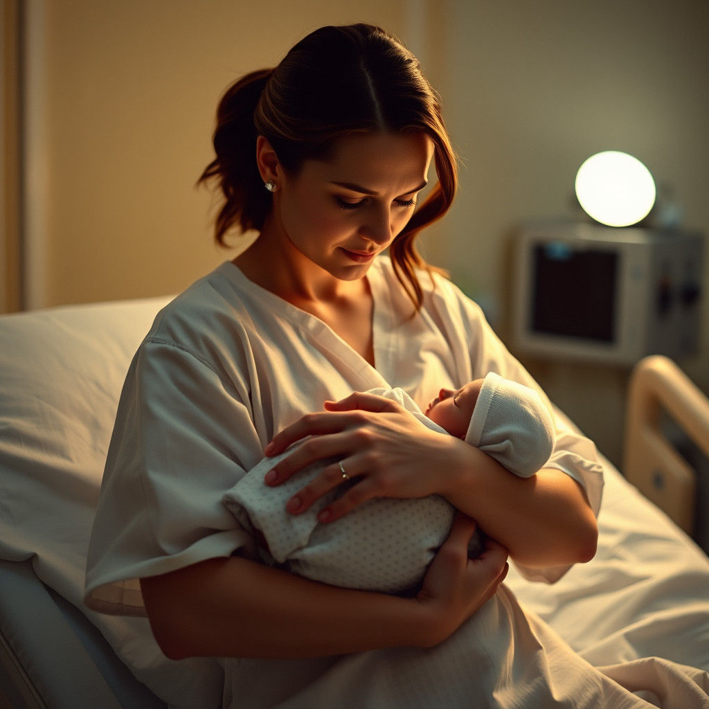 Natalie Portman and Newborn Baby: Cinematic Hospital Scene