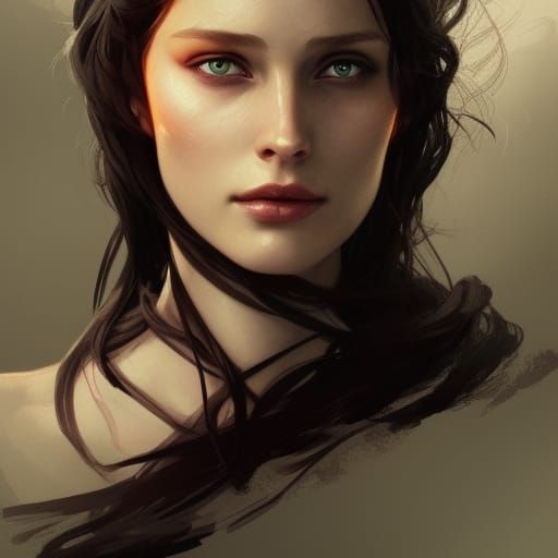 Arwen LOTR Portrait in Hyperdetailed Fantasy Art