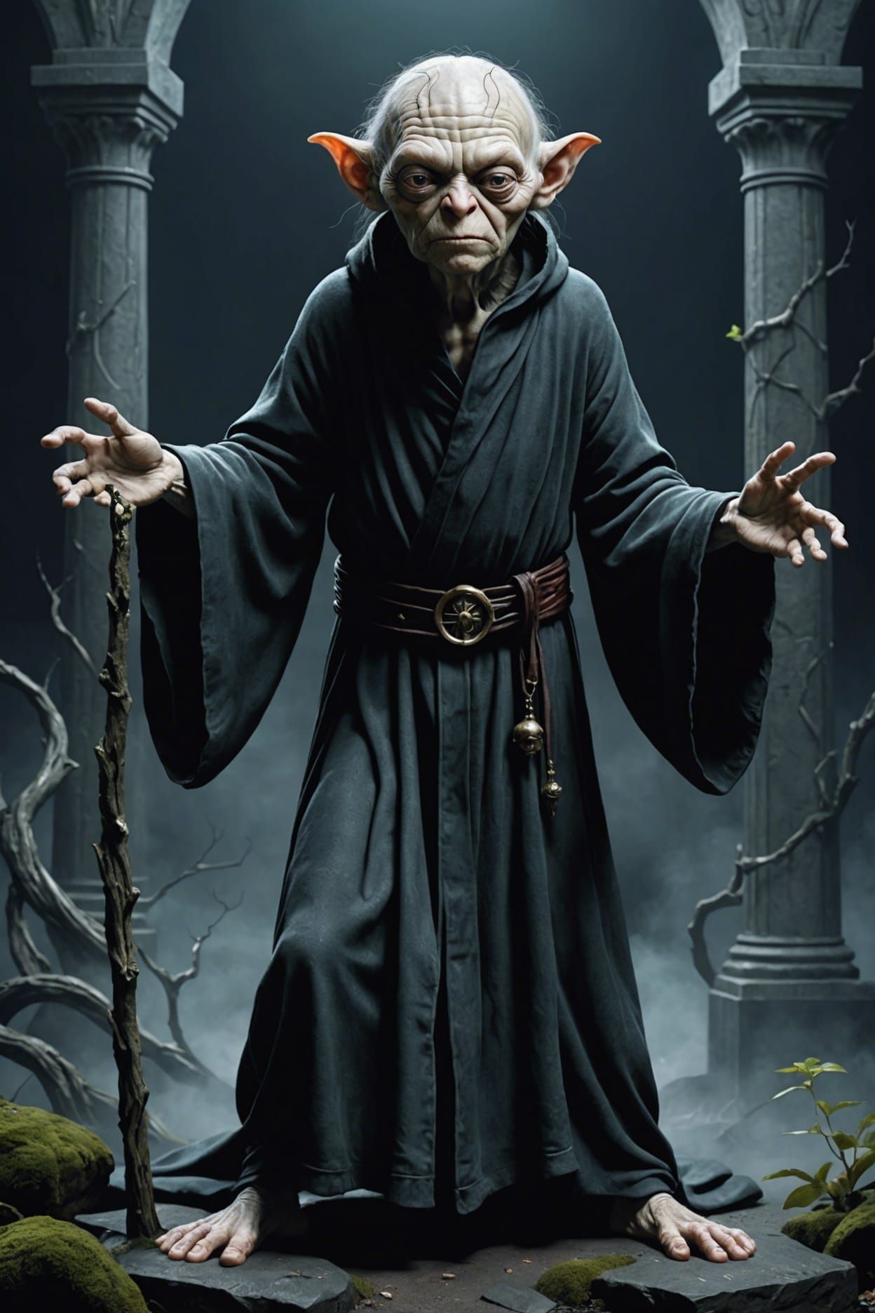 Gollum as Emperor Palpatine