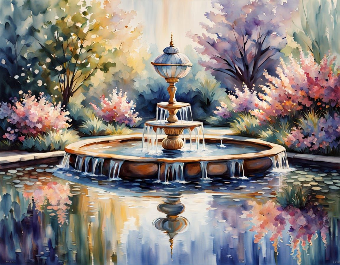 Ethereal Glass Flowers in a Dreamlike Fairytale Garden