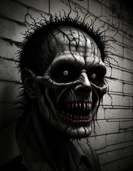 Surreal Abandoned Asylum Nightmare in Dark Fantasy Style