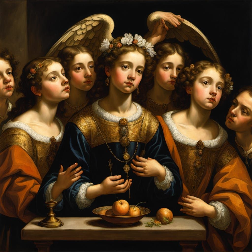 Spanish Angels Pray at the Altar of the Sun in a Dramatic Ba...