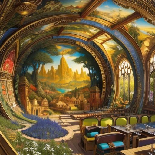 Mythical Landscape in Richard Dadd Style