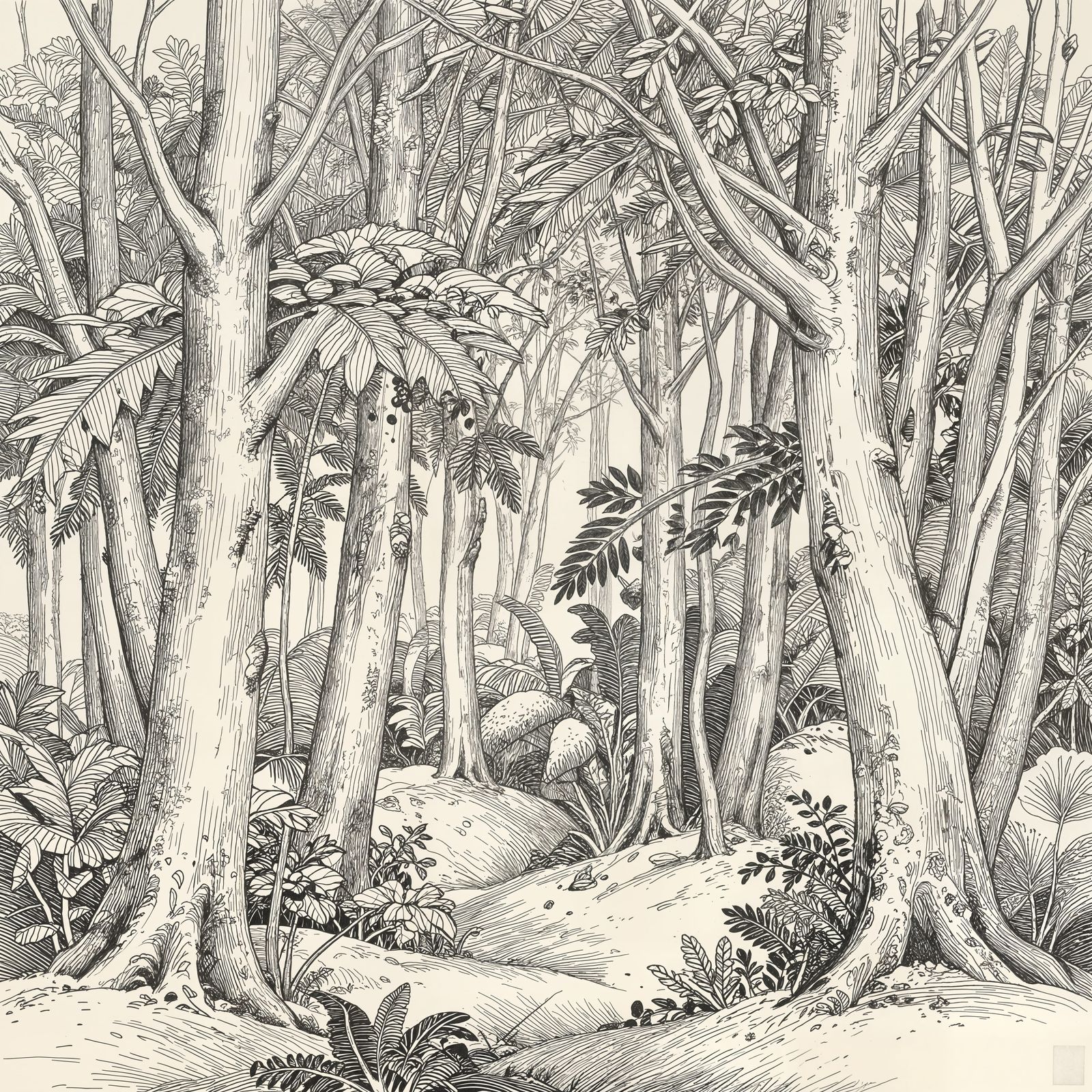 Graphite forest
