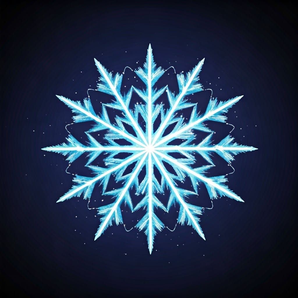 Lightning Snowflake: Detailed Fantasy Concept Art