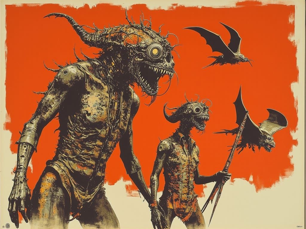 Bizarre Mutant Horror Movie Poster