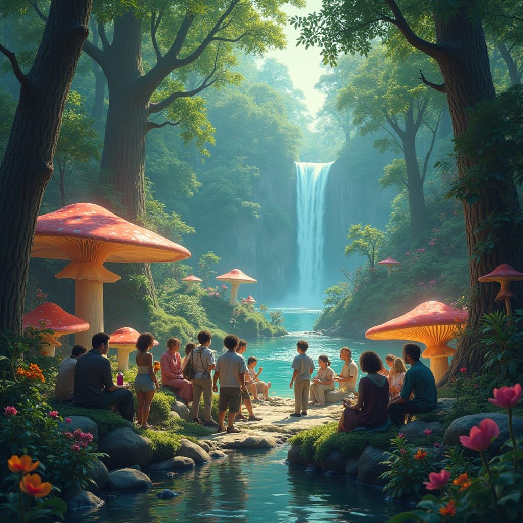 Surreal Forest Gathering Promotes Global Harmony in Vibrant...