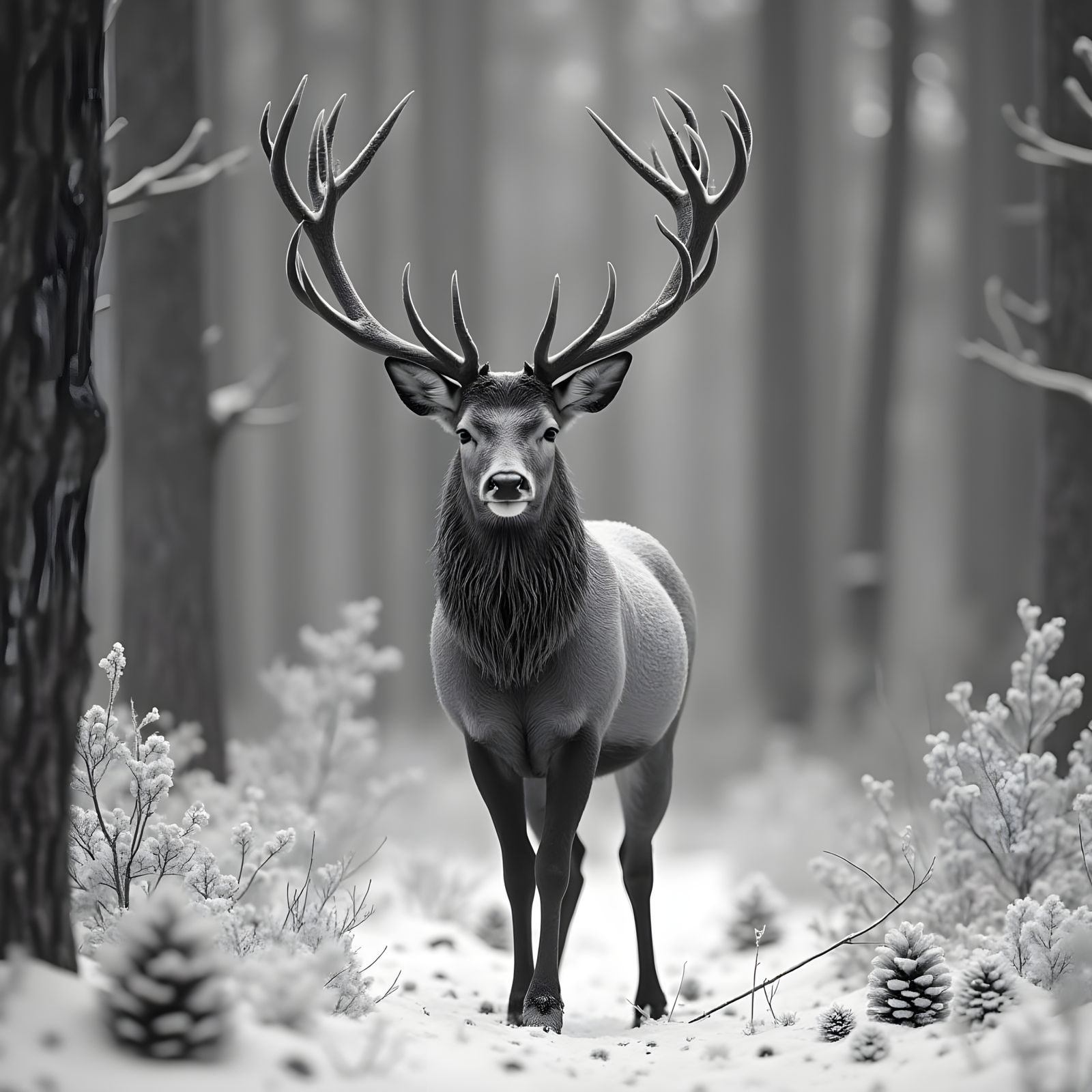 Winter Stag