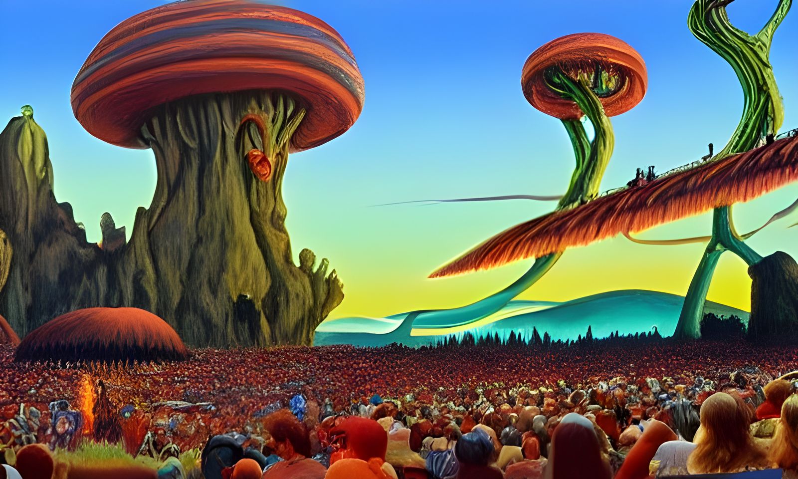 Grateful Dead Concert in Eugene: Roger Dean Style