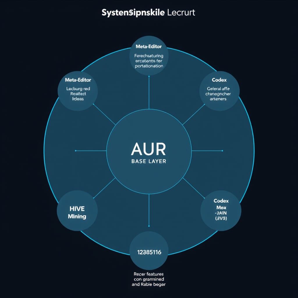 Cyberpunk UI Concept for Interconnected System Modules
