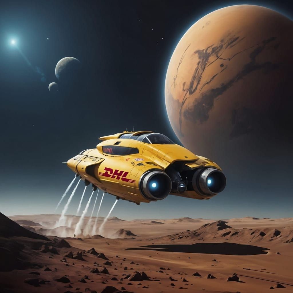 DHL Spacecraft Launches from Mars Surface
