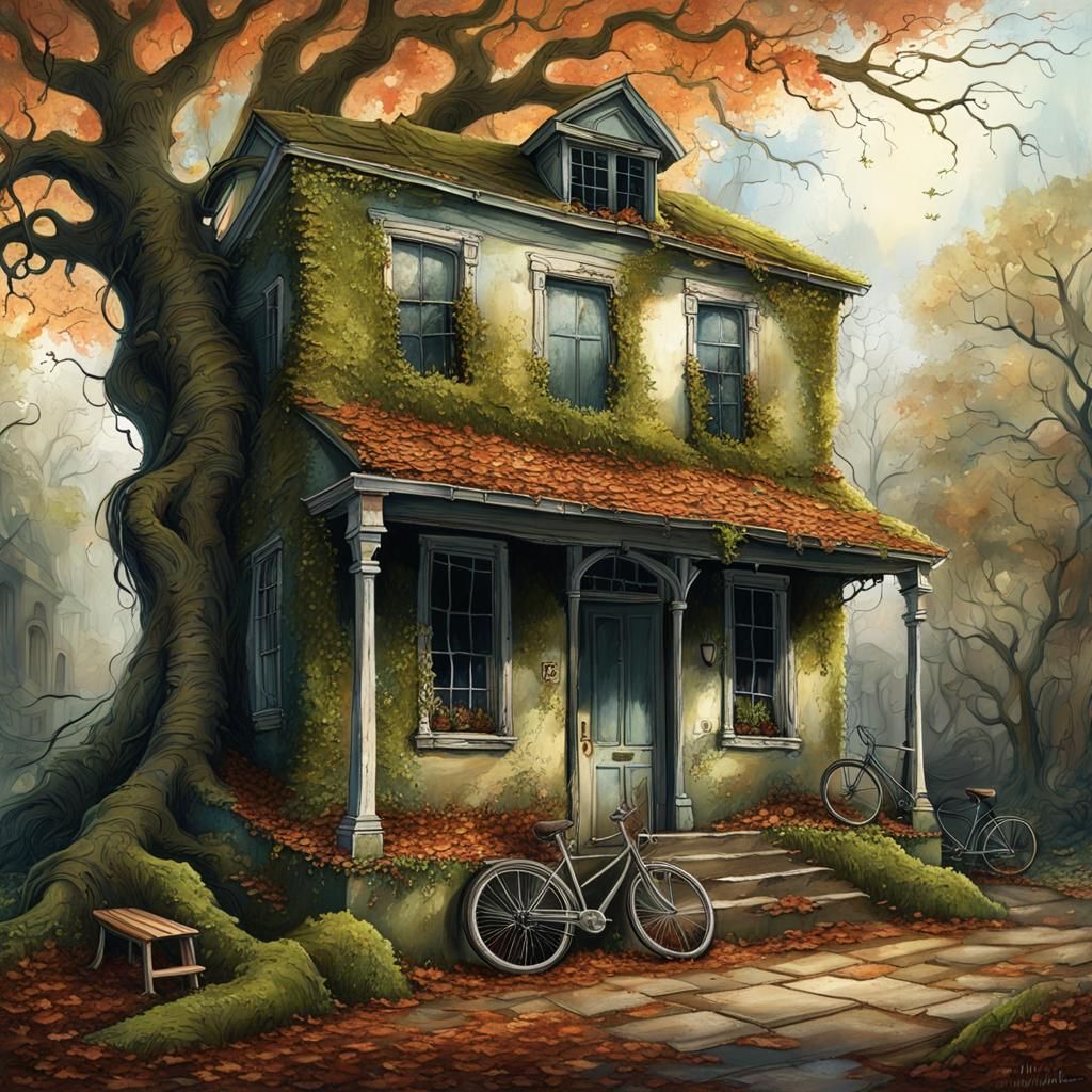 A long-forgotten and abandoned house