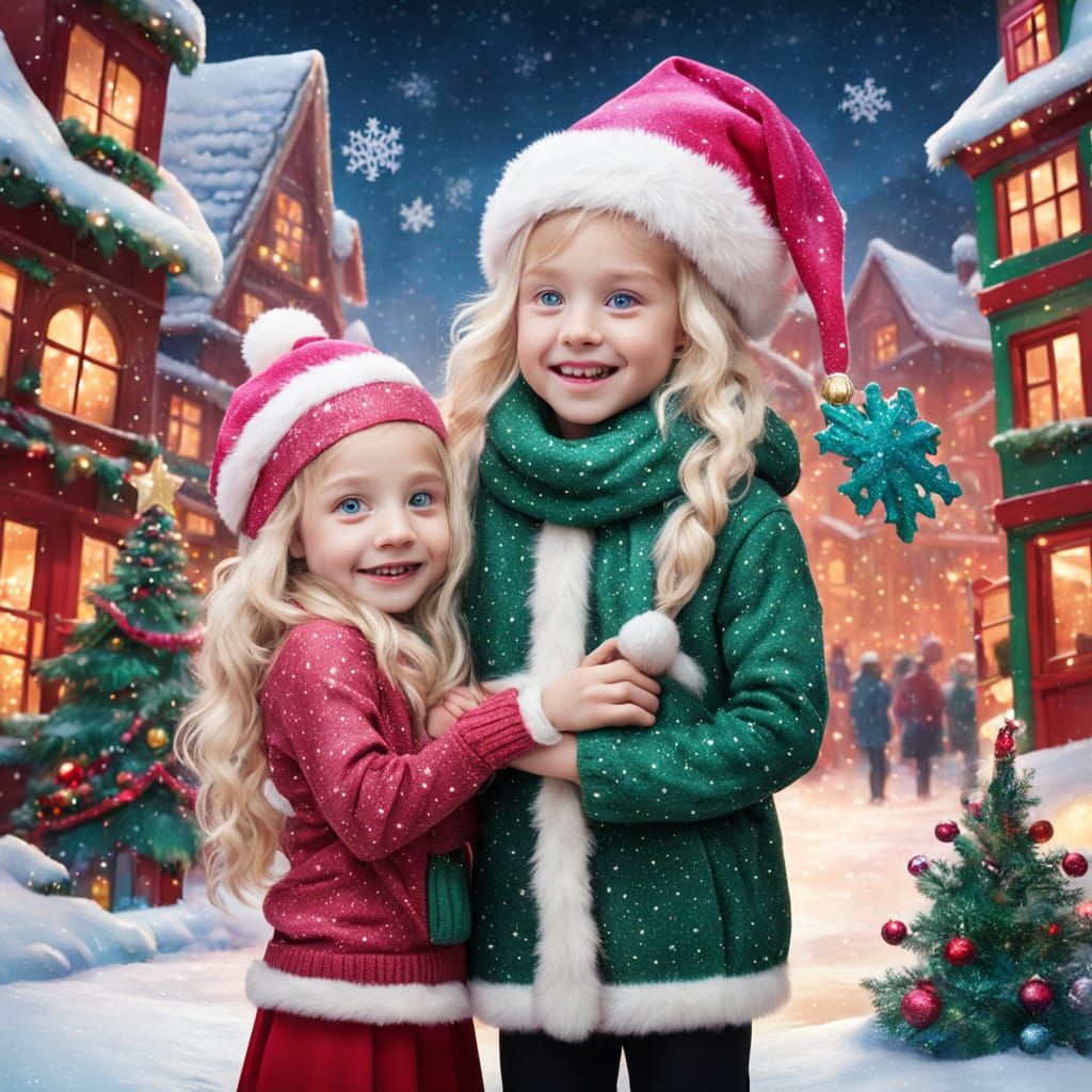 Christmas Whimsy in a Surreal, Melting Wonderland