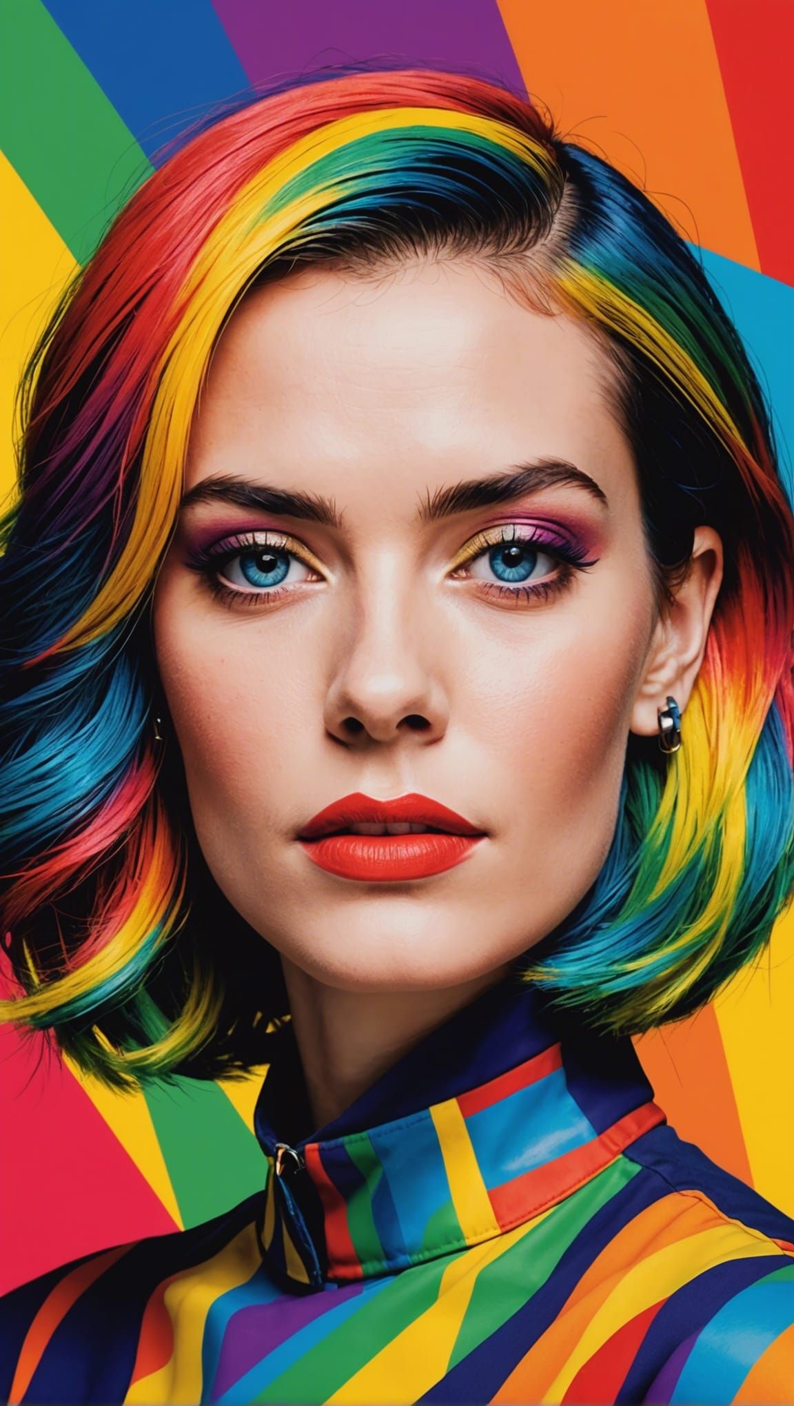 colourful woman