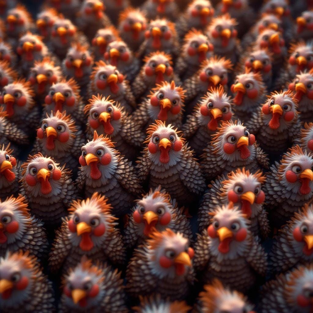 Adorable Cartoon Turkeys Grid Pattern Phone Background