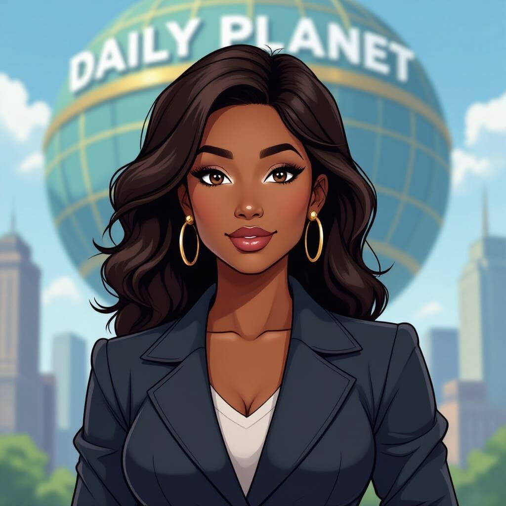 Lois Lane as a Black Woman at the Daily Planet