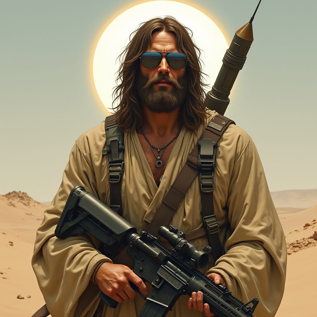 Tactical Jesus in a Desert Apocalypse