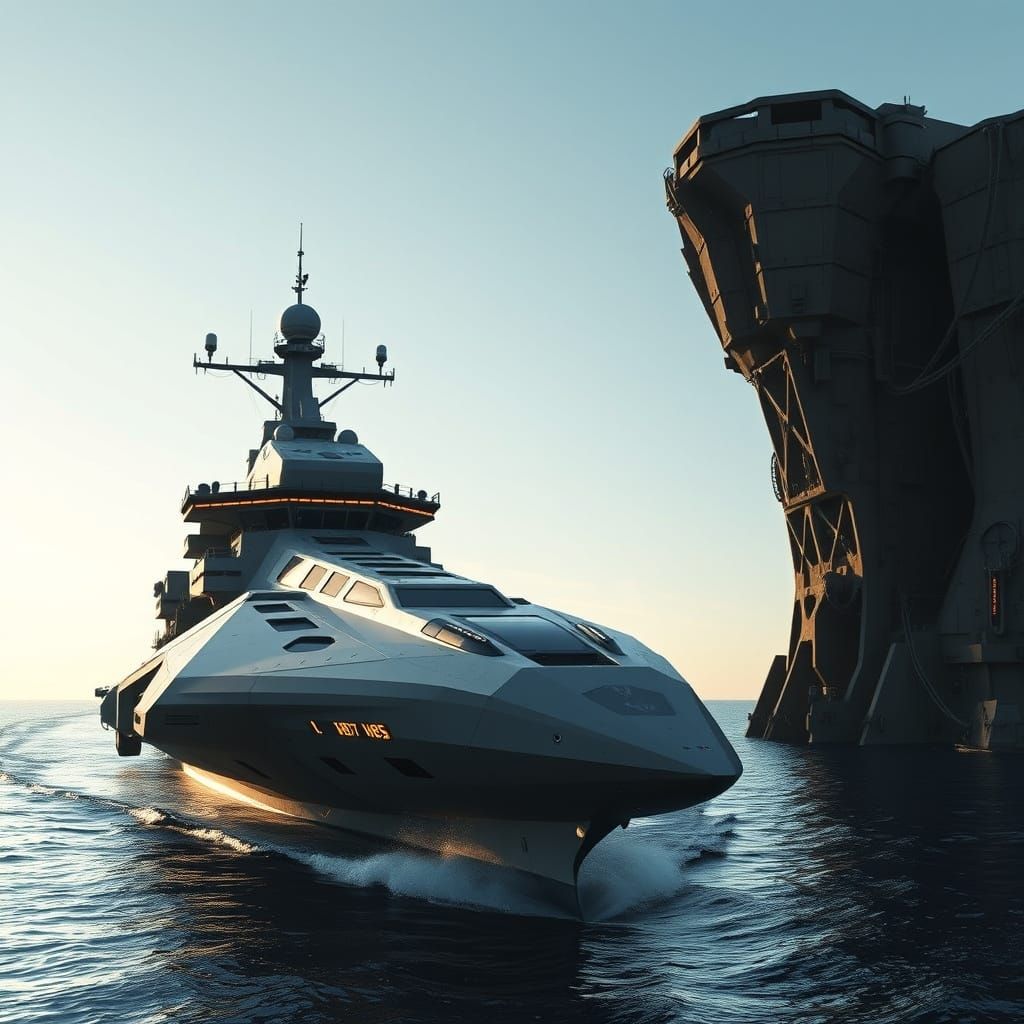 Cyberpunk Future Aircraft Carrier Revealed