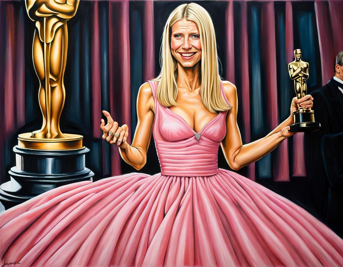 Gwyneth accepting her oscar in 1999