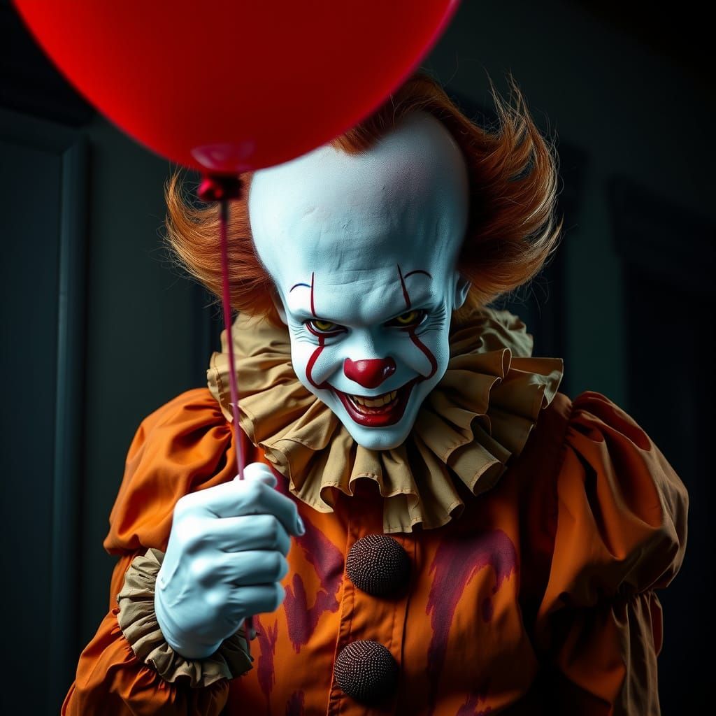 Pennywise and a red balloon