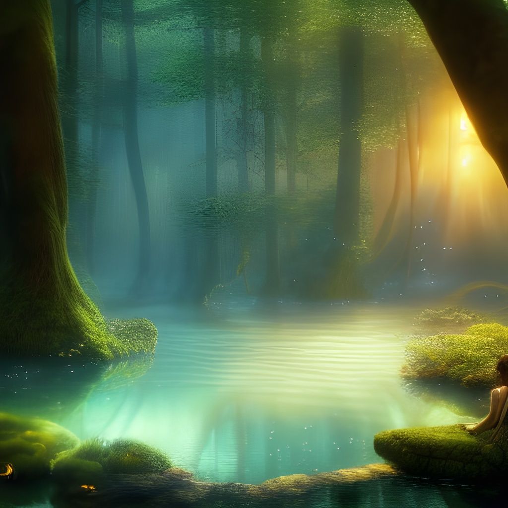 The secret healing pools of golden lights Series