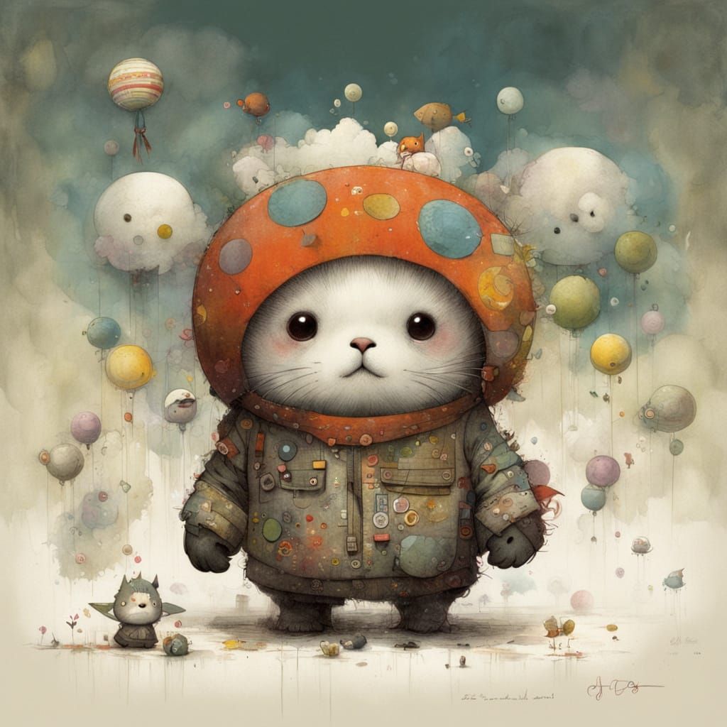 Whimsical Art in Vibrant Colors