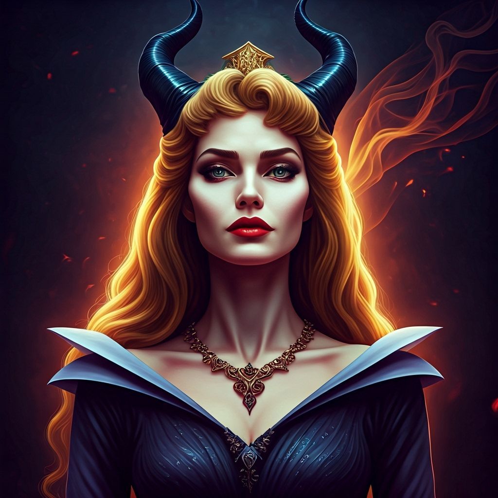 Aurora Embraces Darkness: A Fantasy Portrait