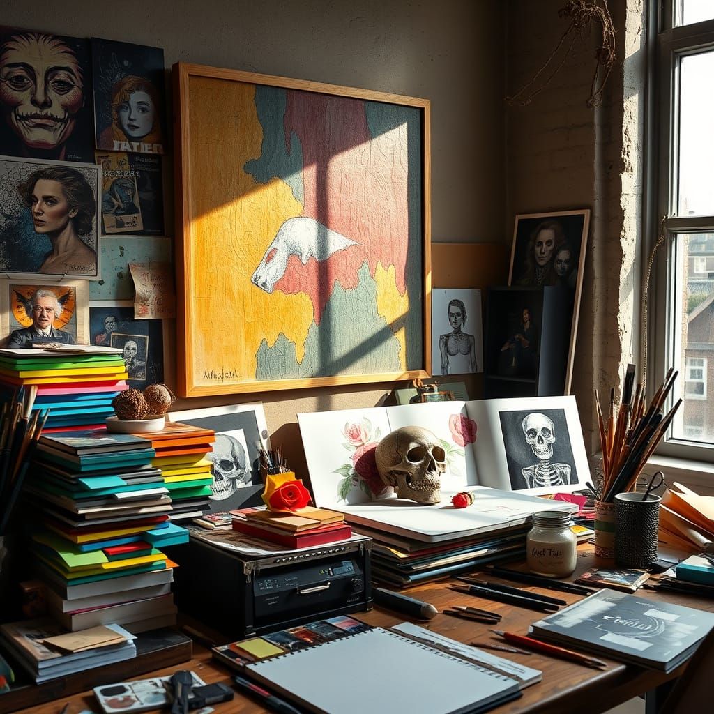 The artists workspace