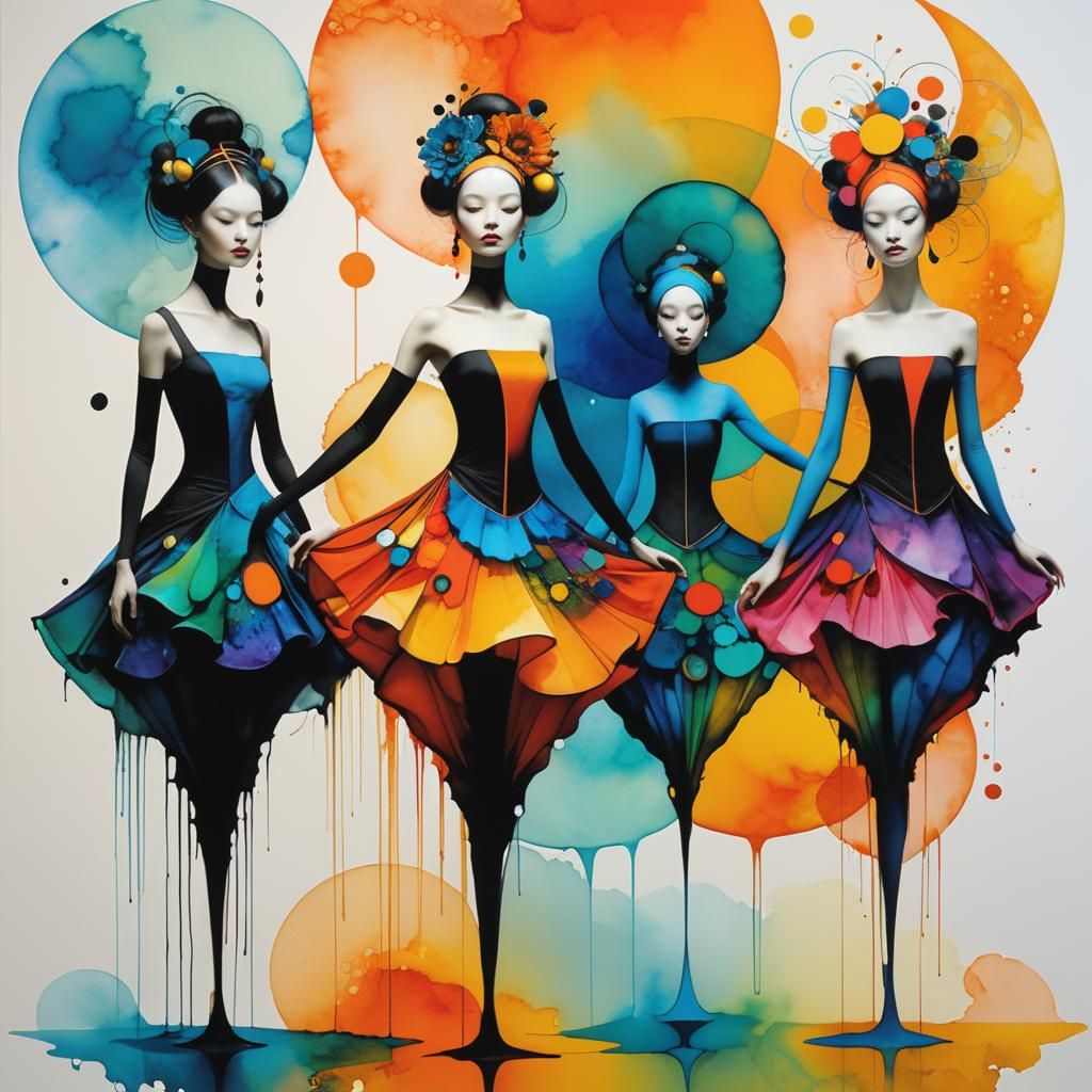 Magical Arabesque Alcohol Ink Art