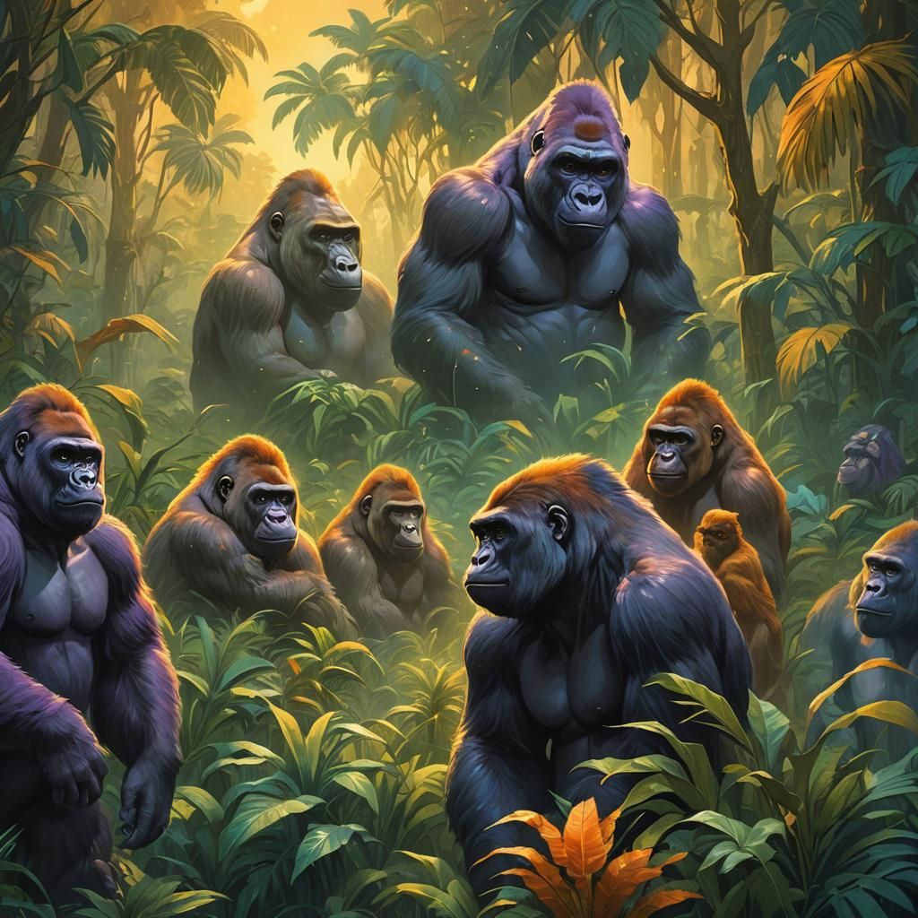 Gorillas in Heaven: Fantastical Concept Art