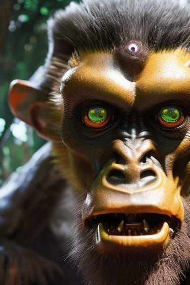 Hyperdetailed Portrait of Early Humans and Dark Fantasy