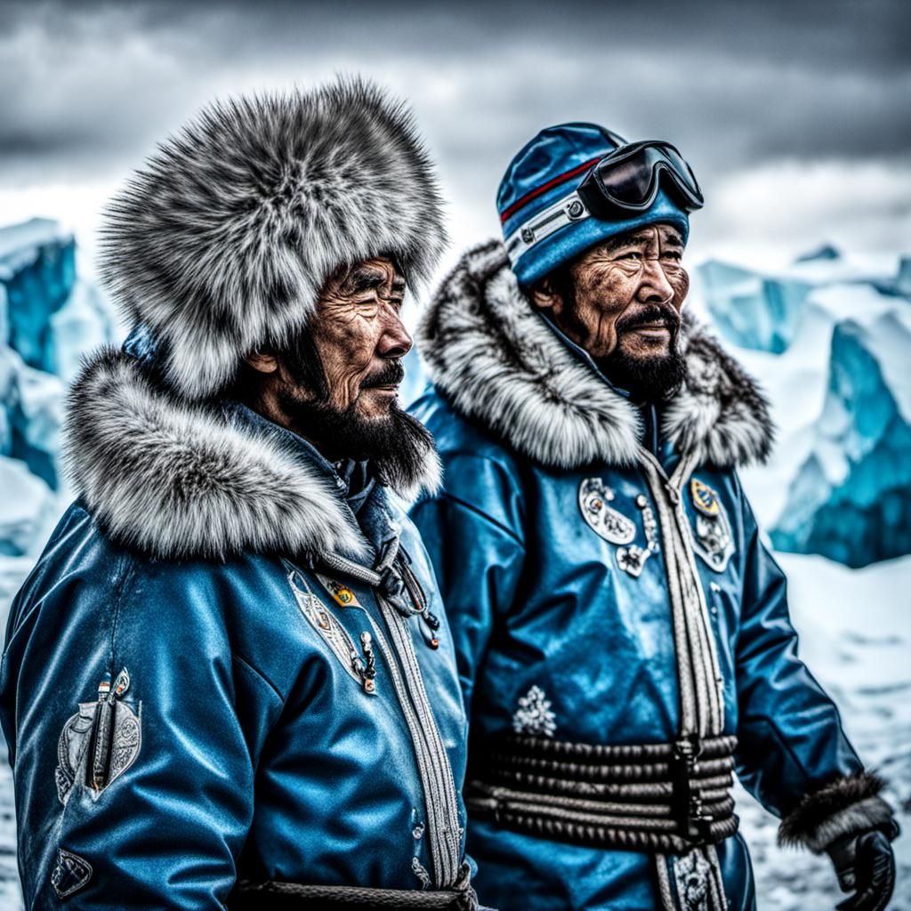 Arctic Inuit Celebrate Pride: Hyperrealistic Rendering