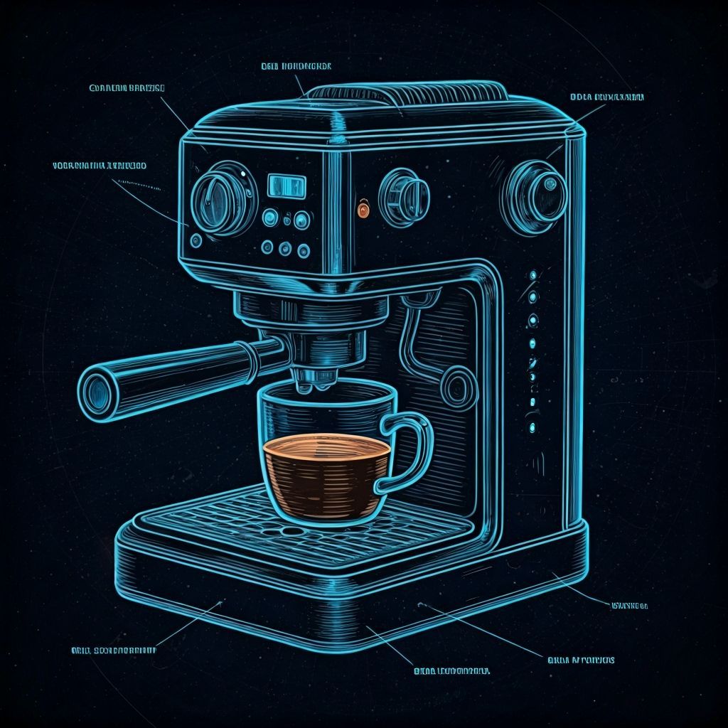 An exploded schematic of a fantastical invention — the Dream...