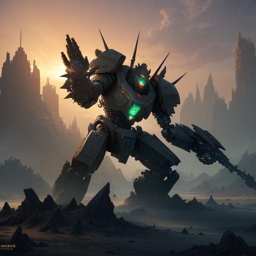 Thorn Crusher Robot Concept Art in Unreal Engine