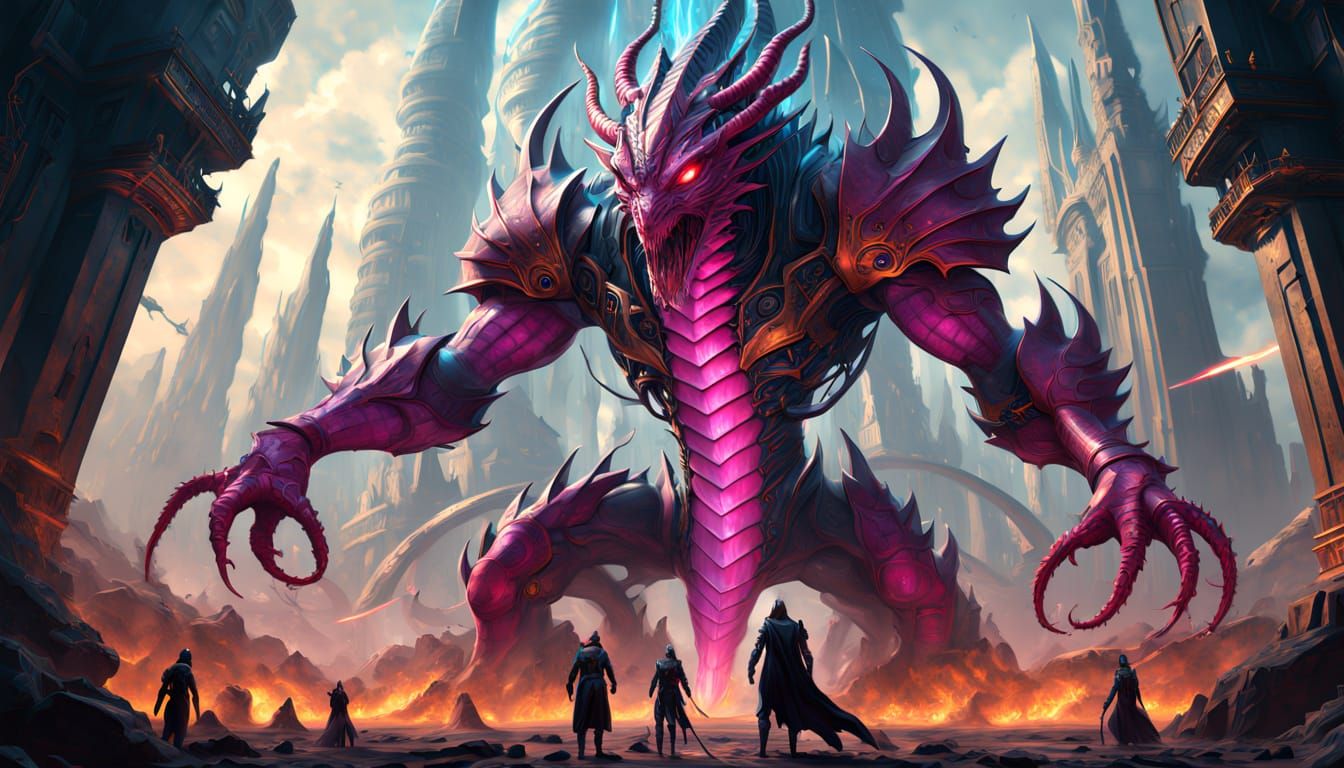 Tower-Warrior of Celestial Bioware in Sci-Fi Style