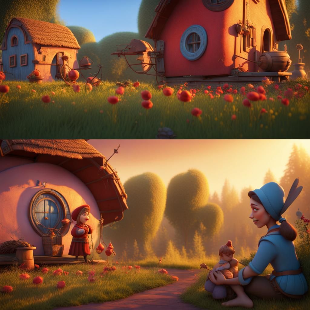 Ukrainian Folk Tales Reimagined in 3D Digital Art