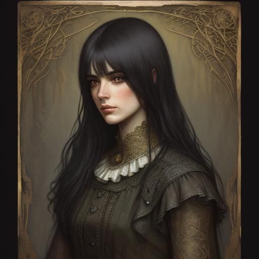 Rabbit in Lovecraftian Forest: Heroic Modern Art Illustratio...