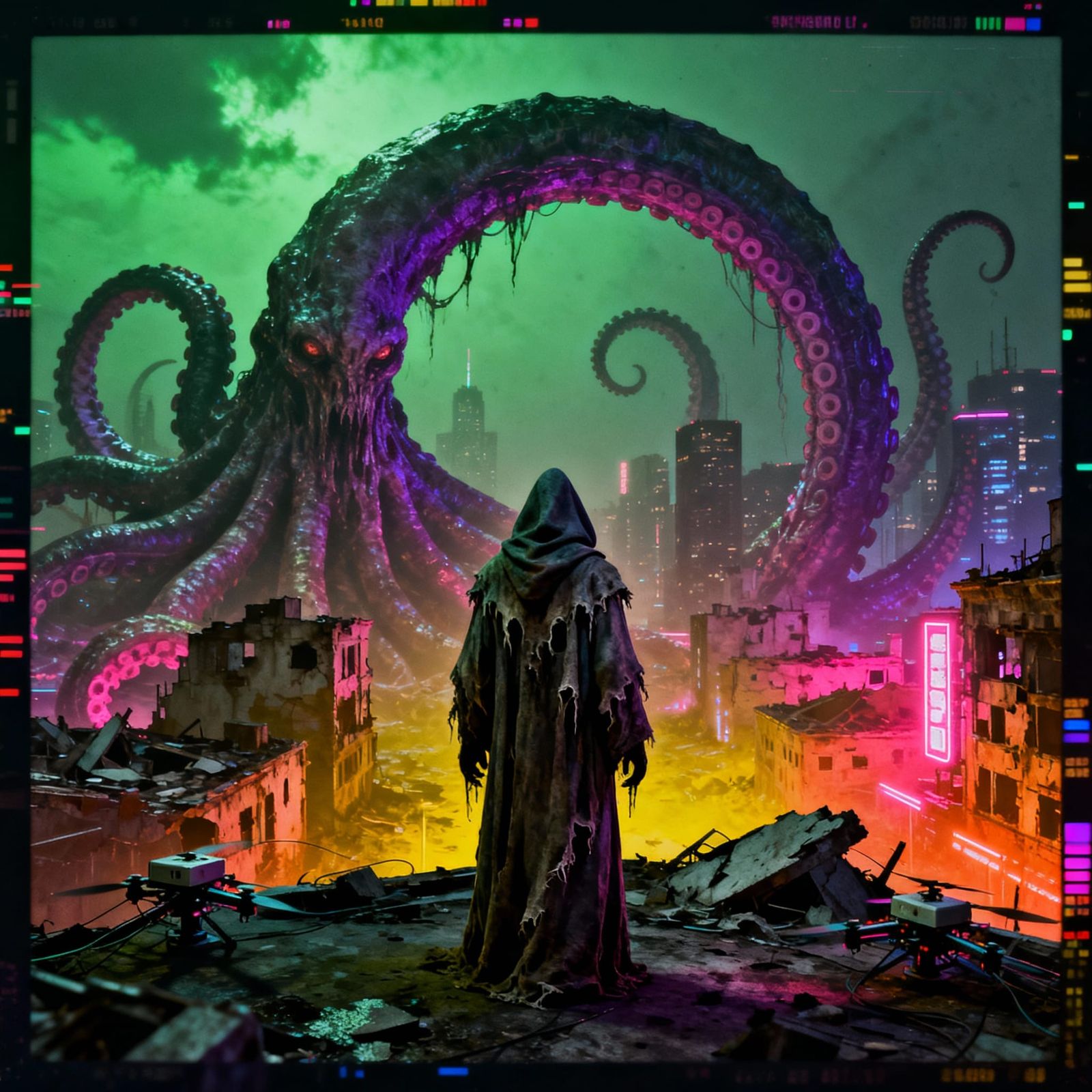 Eldritch Horror: Cyberpunk City Ruins