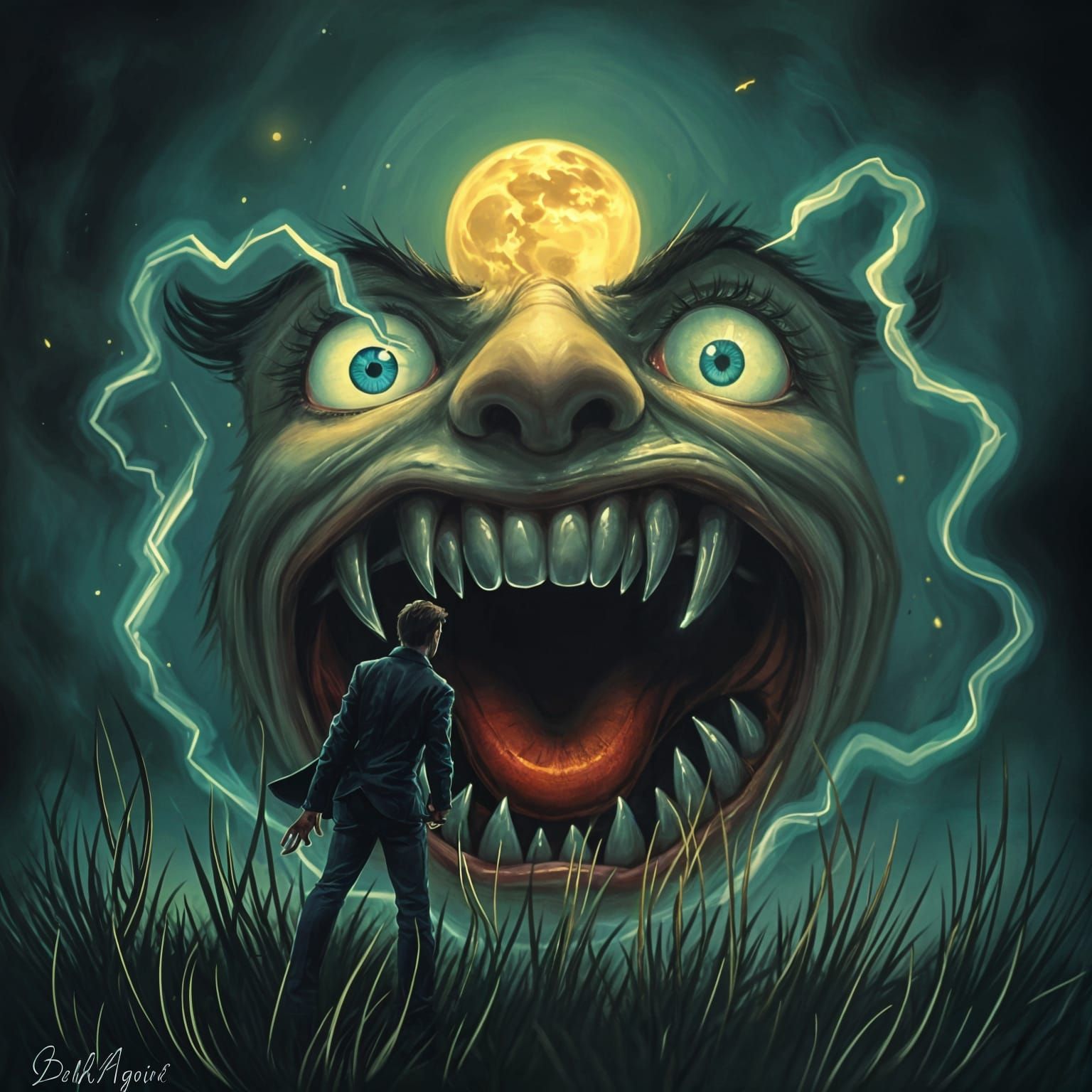 Romantic Eyes Hold Secrets and Magic in the Dark