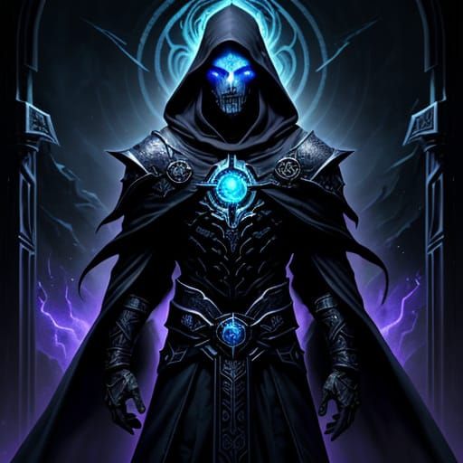 Dark Lord Archlich Encapsulated by Void Mana Barrier