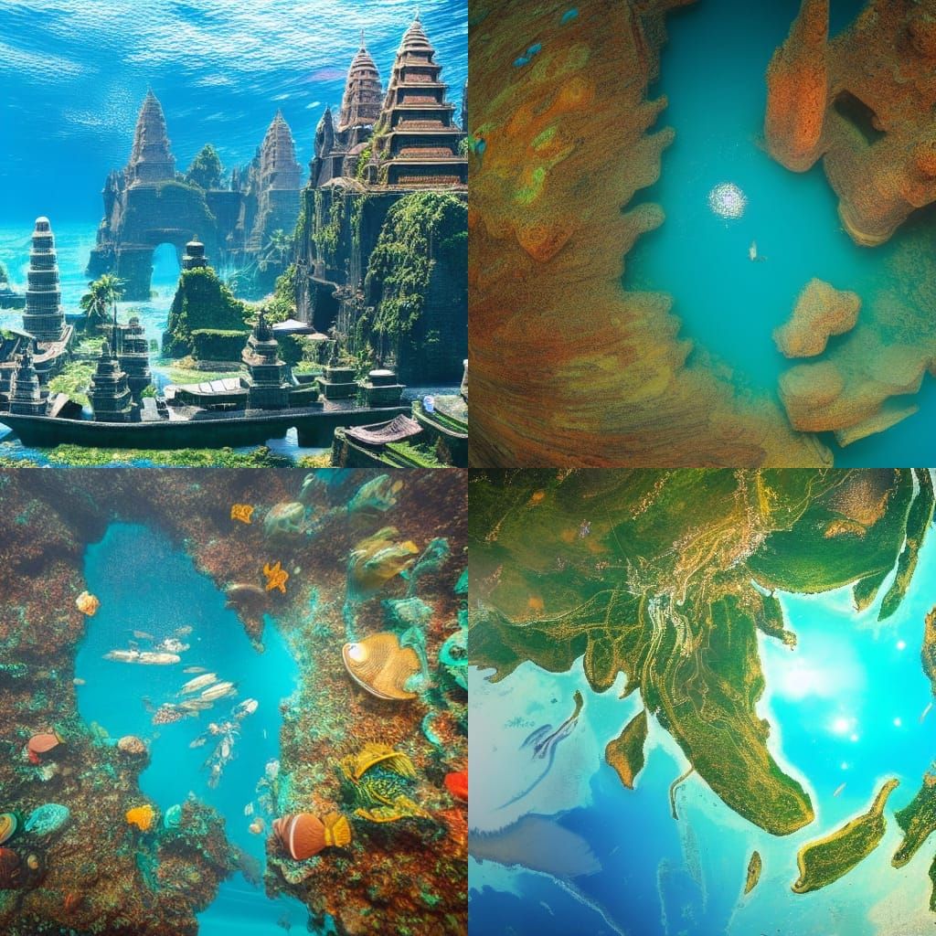 Atlantis Reboot in Sundaland: Holographic Mixed Media Art