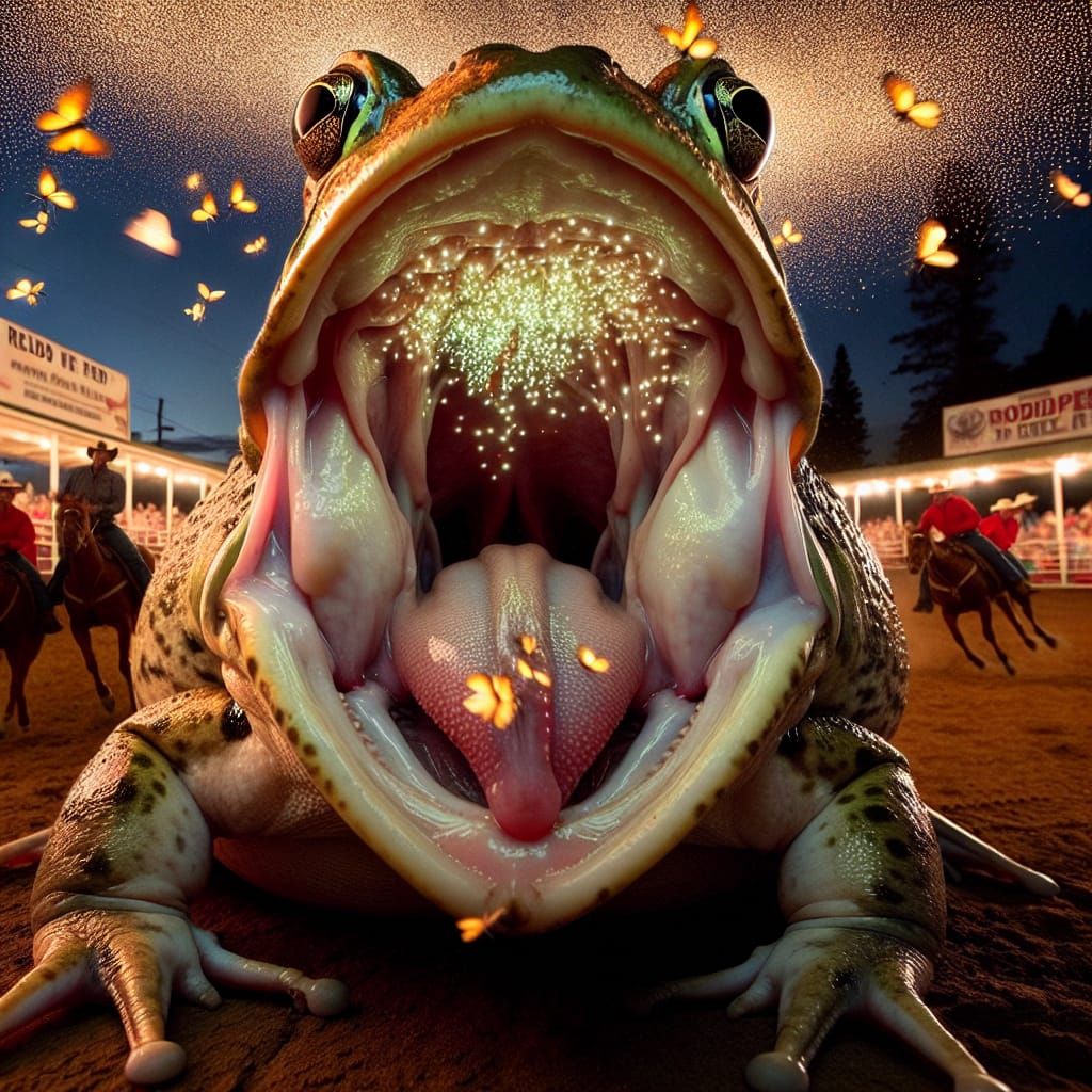 Frog Eats The Rodeo