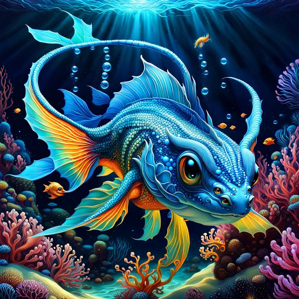 Blue Fantasy Fish